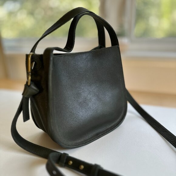 Madewell Bottle Green Leather Crossbody Bag - Picture 1 of 6